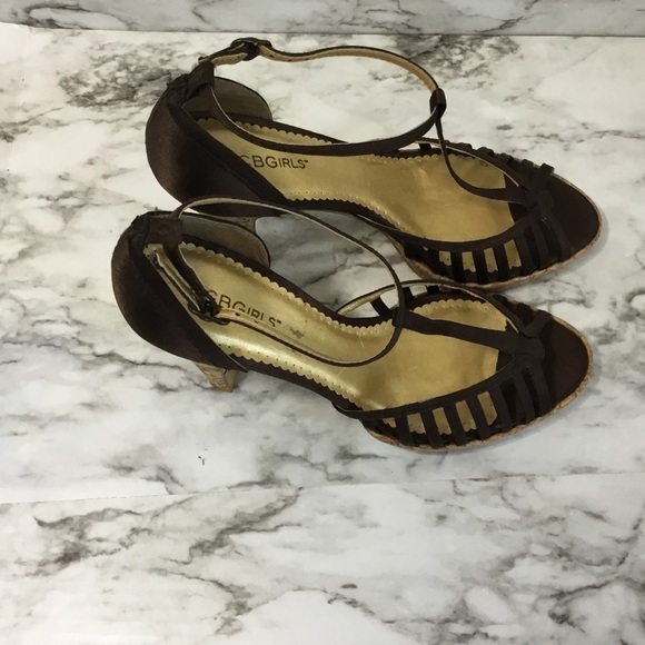 BCBGirls Ankle Strappy Heels Sandals Open Toe - Picture 10 of 12